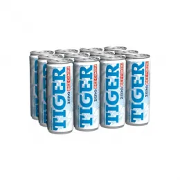 TIGER ENERGY SUGAR FREE,  12 x 250ml