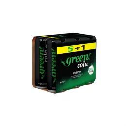 GREEN COLA, 330ml, unflavored (5+1 GRATIS)