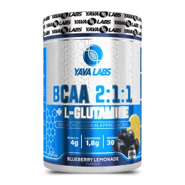 YAVA LABS BCAA + L-Glutamine 300g, Blueberry Lemonade