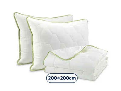 Dormeo Aloe Vera klasični jastuk (2x 50x70 cm) + Dormeo Aloe Vera jorgan (200x200 cm)