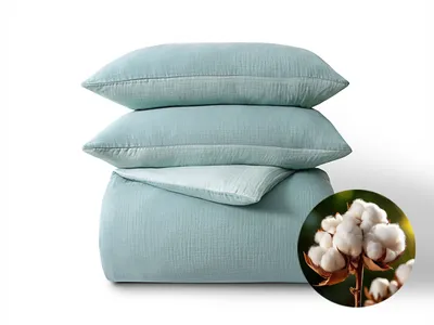 Dormeo Cotton Muslin Posteljina Tirkizna