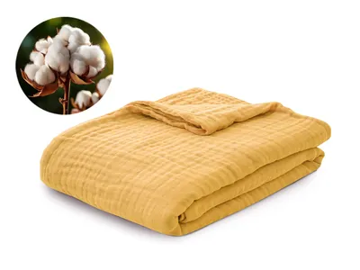 Dormeo Cotton Muslin deka - oker