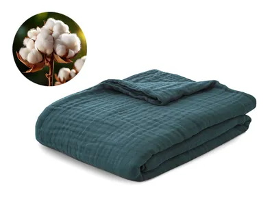 Dormeo Cotton Muslin deka - tirkiz