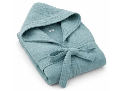 Dormeo Cotton Muslin kućni ogrtač tirkizni