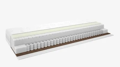 Madrac s oprugama 140x200 REVA bijela tvrd/srednje tvrd