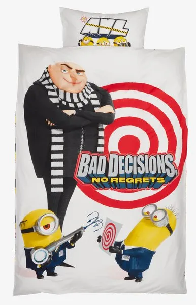 Set posteljine MINIONS 140x200 bijela