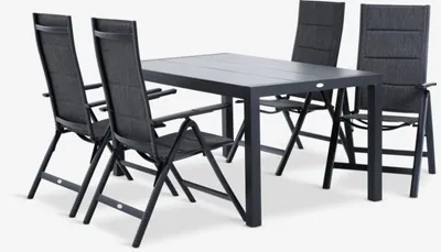 HAGEN D160 stol + 4 MYSEN stolica siva