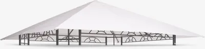 Krov paviljona LOFOTEN Š3xD3 m bijela