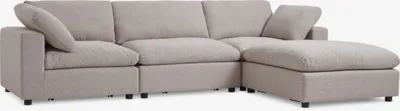 Modularni trosjed s produžetkom LYBY pijesak tkanina