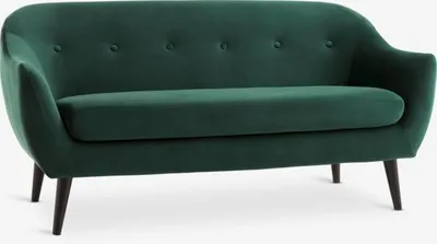 Duži dvosjed EGEDAL baršun zelena