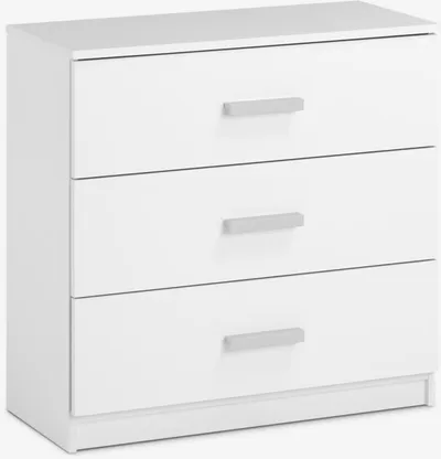 Komoda TAPDRUP 3 ladice bijela