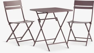 Bistro set ABORG Š60xD60 patlidžan