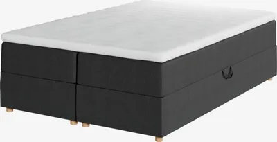 Boxspring krevet 140x200 cm SKAUMA + FLYA siva-40 vrlo tvrdo