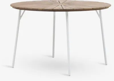 Stol BASTRUP Ø120 natur/bijela