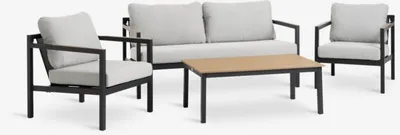 Lounge garnitura BEJSTRUP za 4 osobe siva
