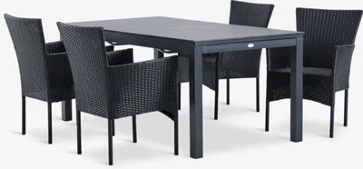 VATTRUP D170/276 stol + 4 AIDT stolica crna