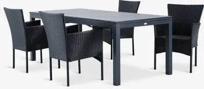 VATTRUP D206/321 stol + 4 AIDT stolica crna