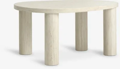 Stolić LUNDEBORG 68x85 boja mramora