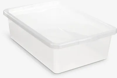 Kutija ispod krev. BASIC BOX 30L sa poklopcem prozirna