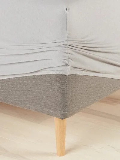Žersej plahta s gumenom trakom JENNY 140 x 200 x 35 sivo