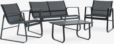 Lounge garnitura HORNSLET 4 osobe crna