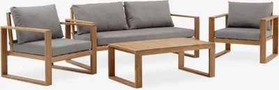 Lounge garnitura LILLEHOLM 4,5 osobe tikovina