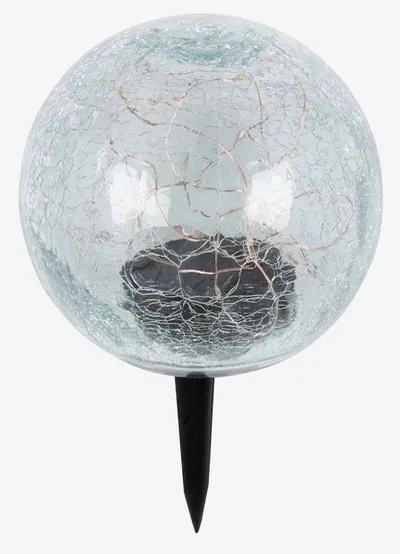 Solarna lampa HAVSVALE Ø15xV25cm prozirna