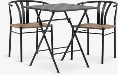 SANDVIKA D70 stol + 2 TAGMARK stolice crna