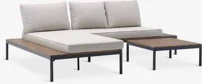 Lounge garnitura HOU 3 osobe tvrdo drvo