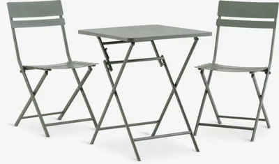 Bistro set ABORG Š60xD60 zelena