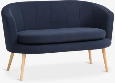 Dvosjed GISTRUP tamno plava tkanina