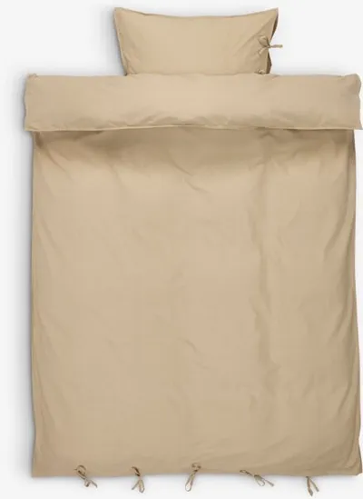 Set posteljine SELMA isprani pamuk 140x200 svijetlo khaki