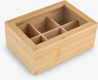 Kutija za čaj MATHIAS Š16xD23xV9cm natur
