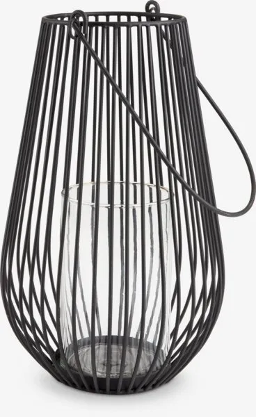 Fenjer MELIAS Ø21xV34cm crna