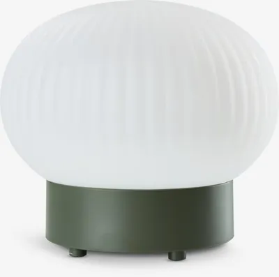 Punjiva stolna lampa STORFUGL Ø15xV10 cm tamnozelena