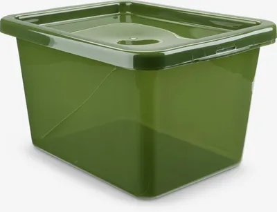 Kutija za odlaganje BASIC BOX 15L s/ poklopac zeleno
