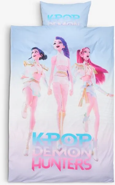 Set posteljine K-POP DEAMON HUNTERS 140x200 ljubičasta