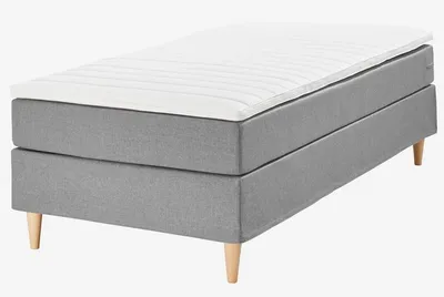 Boxspring krevet 90x200cm LEIRKUP siva-23 mekan