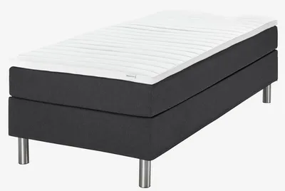 Boxspring krevet 90x200cm TYSSA Crna-08 mekan PU