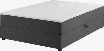 Boxspring krevet 140x200cm SKOLLA STORAGE siva-40 tvrd