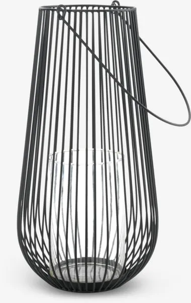 Fenjer MELIAS Ø24xV46 cm crna