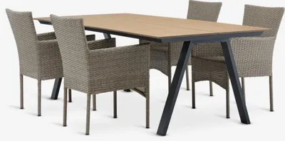 FAUSING D220 stol + 4 AIDT stolica natur