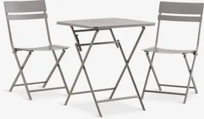 Bistro set ABORG Š60xD60 tamni pijesak