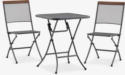 Bistro set LARVIK Š60xD60 siva
