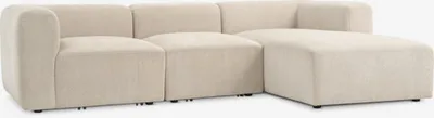Modularni trosjed s produžetkom SKEJBY bež tkanina