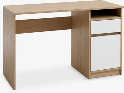Radni stol BILLUND 54x120 natur hrast boja/bijela