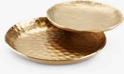 Ukrasna posuda EDSELE Ø11/14cm zlatna metal 2kom