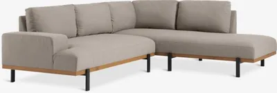 Lounge sofa ELLEKILDE 5os. za sve vrem. uslove sivk-smeđa