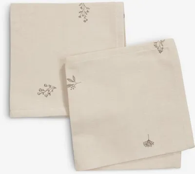 Platneni ubrus ENGFIOL 40x40 bež/siva 2kom/p
