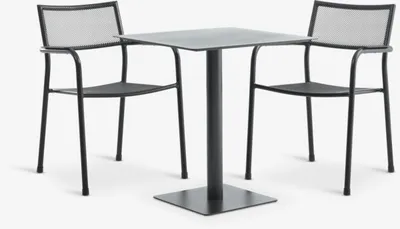 KAPPRUET D65 stol + 2 HEMSEDAL stolice crna